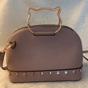 Pink Cat Handle Purse